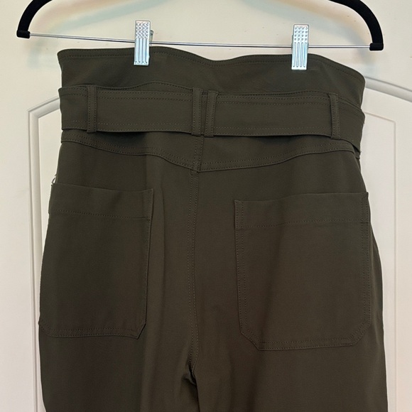 Banana Republic Dark Olive Belted Trousers (“Refined Utility Pant”) - Picture 4 of 5